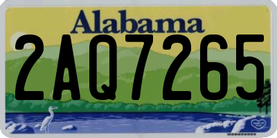 AL license plate 2AQ7265