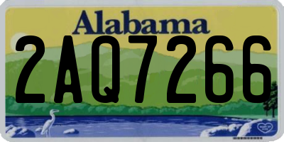 AL license plate 2AQ7266