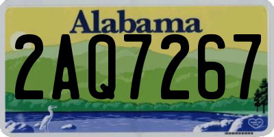 AL license plate 2AQ7267