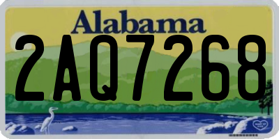 AL license plate 2AQ7268