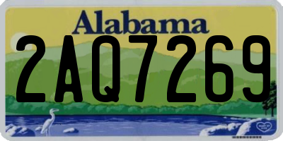 AL license plate 2AQ7269