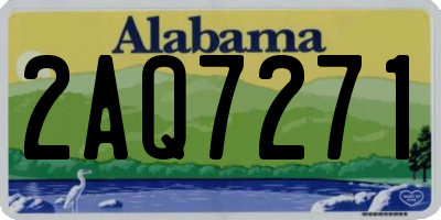 AL license plate 2AQ7271