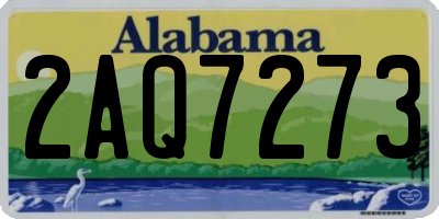 AL license plate 2AQ7273