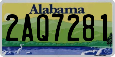 AL license plate 2AQ7281