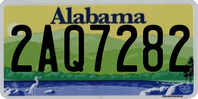 AL license plate 2AQ7282