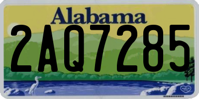AL license plate 2AQ7285