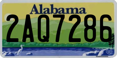 AL license plate 2AQ7286