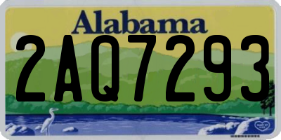 AL license plate 2AQ7293