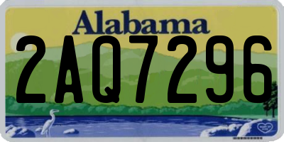 AL license plate 2AQ7296