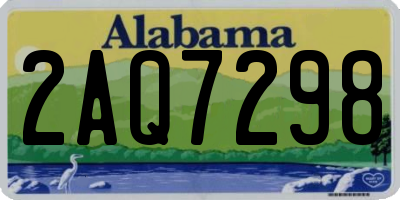 AL license plate 2AQ7298