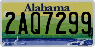 AL license plate 2AQ7299