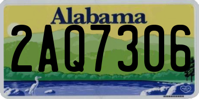 AL license plate 2AQ7306