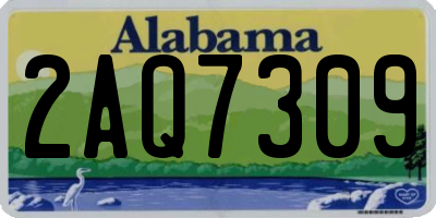 AL license plate 2AQ7309