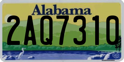 AL license plate 2AQ7310