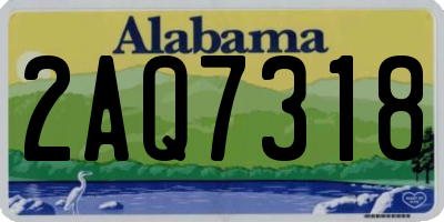 AL license plate 2AQ7318