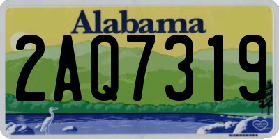 AL license plate 2AQ7319