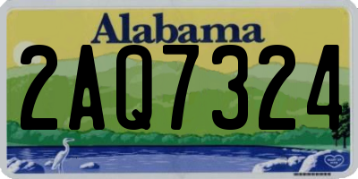 AL license plate 2AQ7324