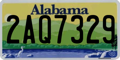 AL license plate 2AQ7329