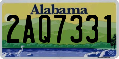 AL license plate 2AQ7331