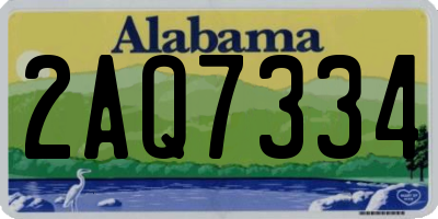 AL license plate 2AQ7334