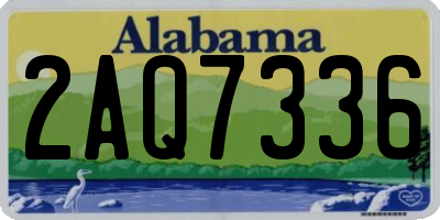 AL license plate 2AQ7336