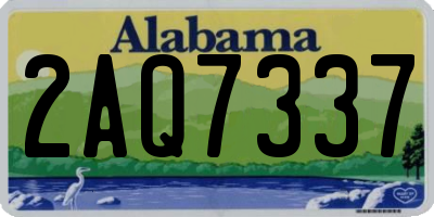 AL license plate 2AQ7337