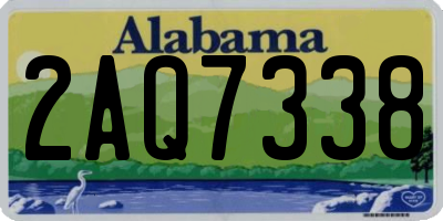 AL license plate 2AQ7338