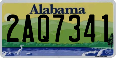 AL license plate 2AQ7341