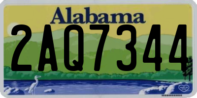 AL license plate 2AQ7344
