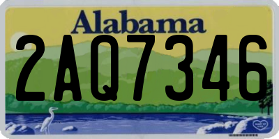 AL license plate 2AQ7346