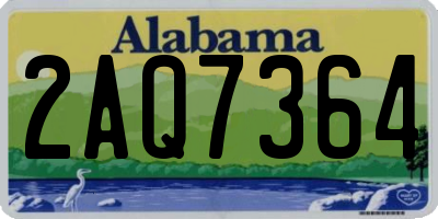 AL license plate 2AQ7364