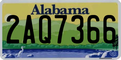 AL license plate 2AQ7366