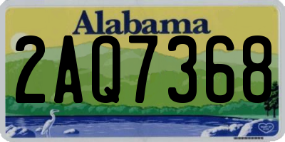 AL license plate 2AQ7368
