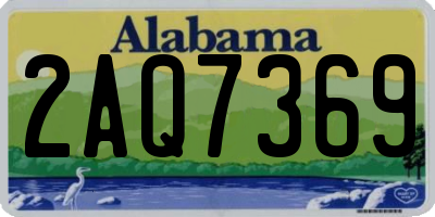 AL license plate 2AQ7369
