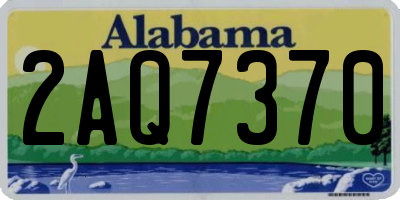 AL license plate 2AQ7370
