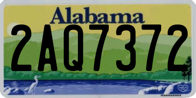AL license plate 2AQ7372