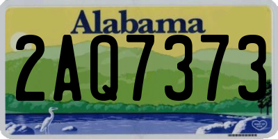 AL license plate 2AQ7373