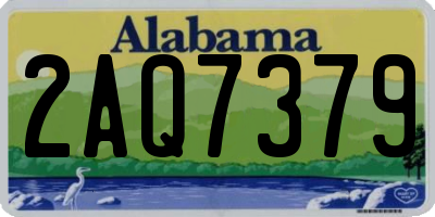 AL license plate 2AQ7379