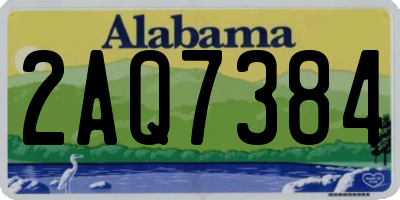 AL license plate 2AQ7384