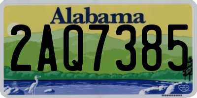 AL license plate 2AQ7385