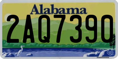 AL license plate 2AQ7390