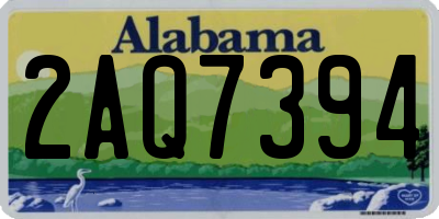 AL license plate 2AQ7394