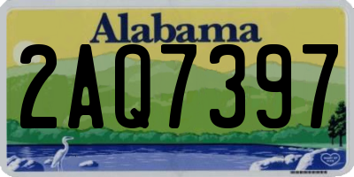 AL license plate 2AQ7397