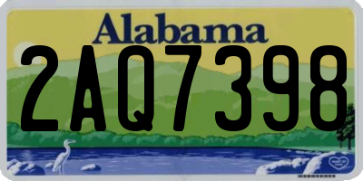 AL license plate 2AQ7398