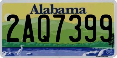 AL license plate 2AQ7399