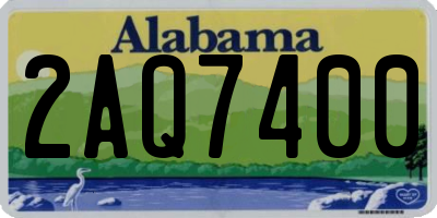 AL license plate 2AQ7400