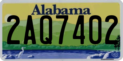 AL license plate 2AQ7402