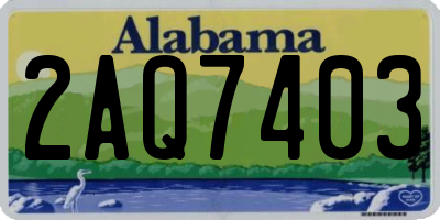 AL license plate 2AQ7403