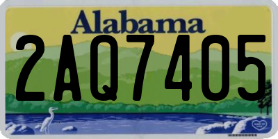 AL license plate 2AQ7405