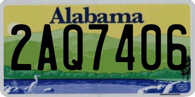 AL license plate 2AQ7406